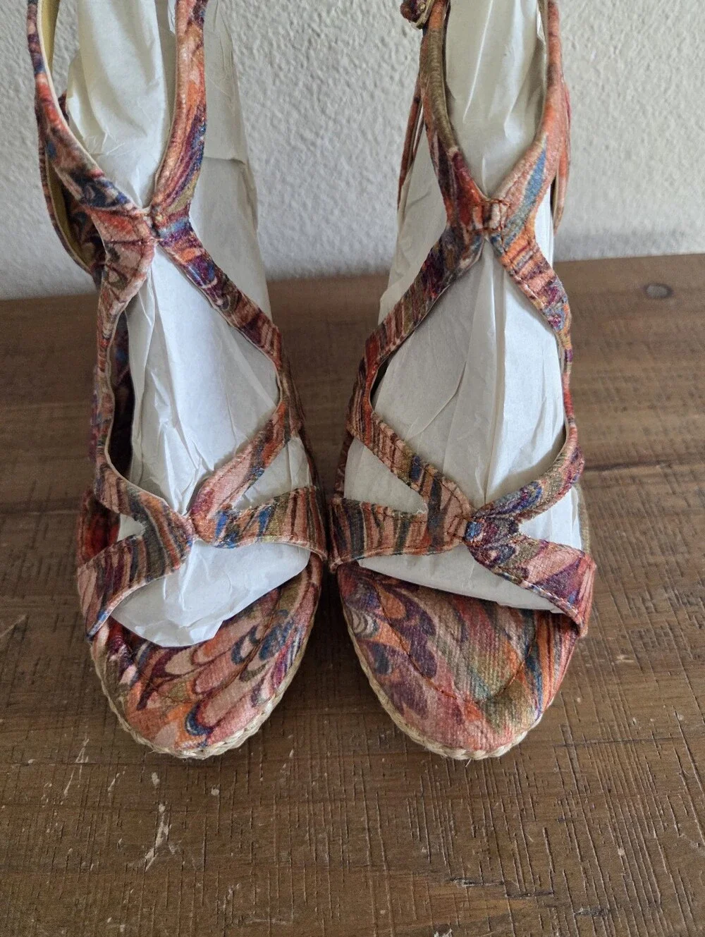 Circus NY by Sam Edelman Trina Platform Wedge Sandal Size 6.5 New Retro Festival